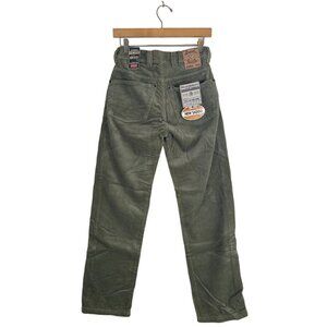 RARE 90s DIESEL Saddle Mens Size 26 x 29 Olive Fat Cord Jean NOS with Tags Italy